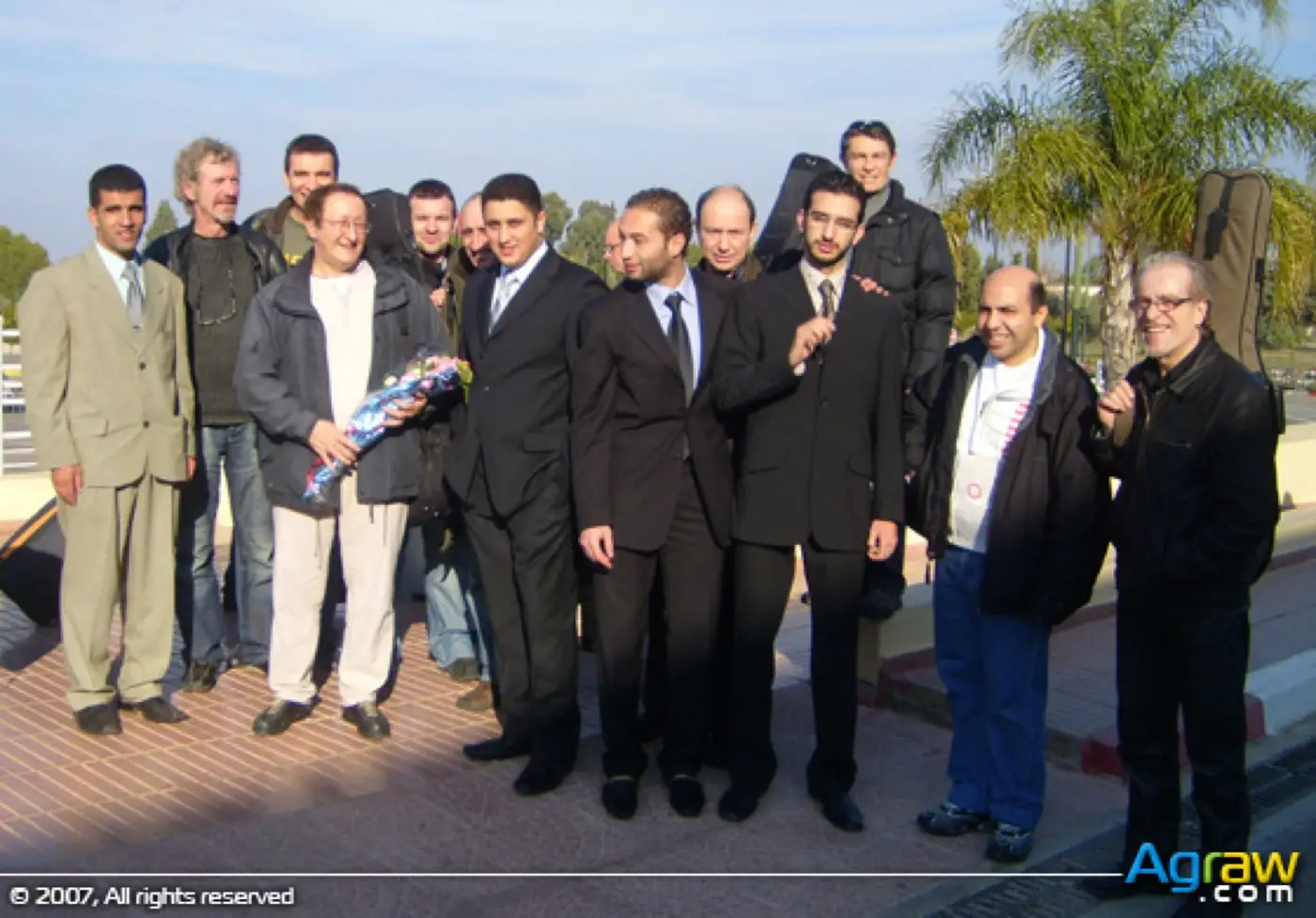 A group photograph from the Rif Cultural Day I album in Agraw’s archive