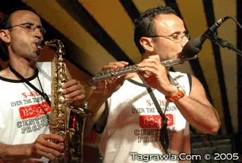 Thidrin band performing in Al Hoceima on July 28, 2005 — archive photograph